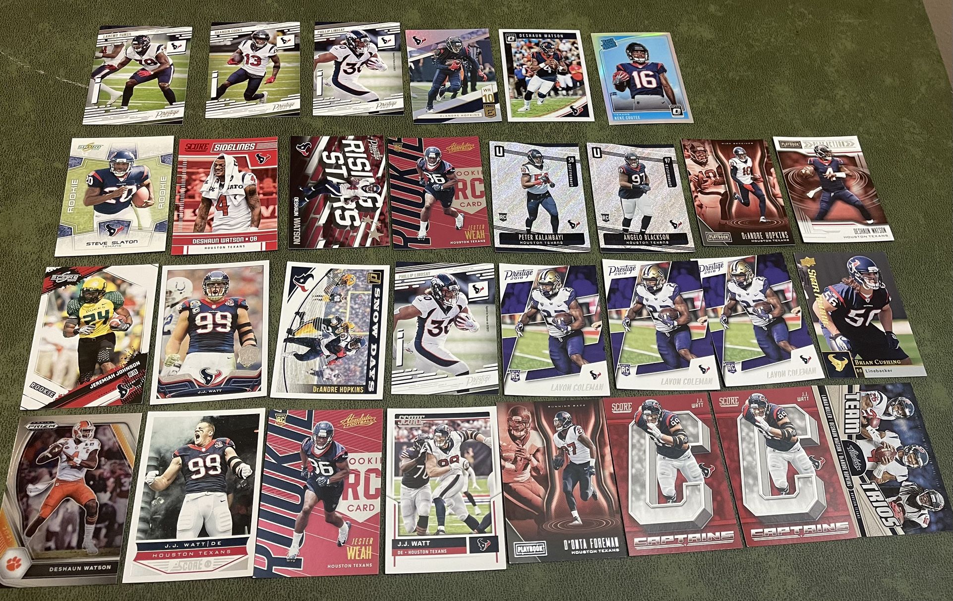 Lot Of 30 Houston Texans Football Cards