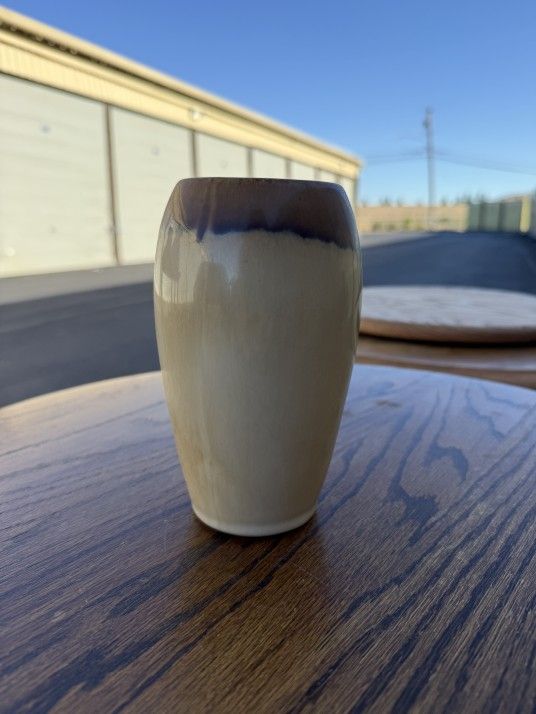 Handmade Drip Glaze Pottery Vase – 8” Tall