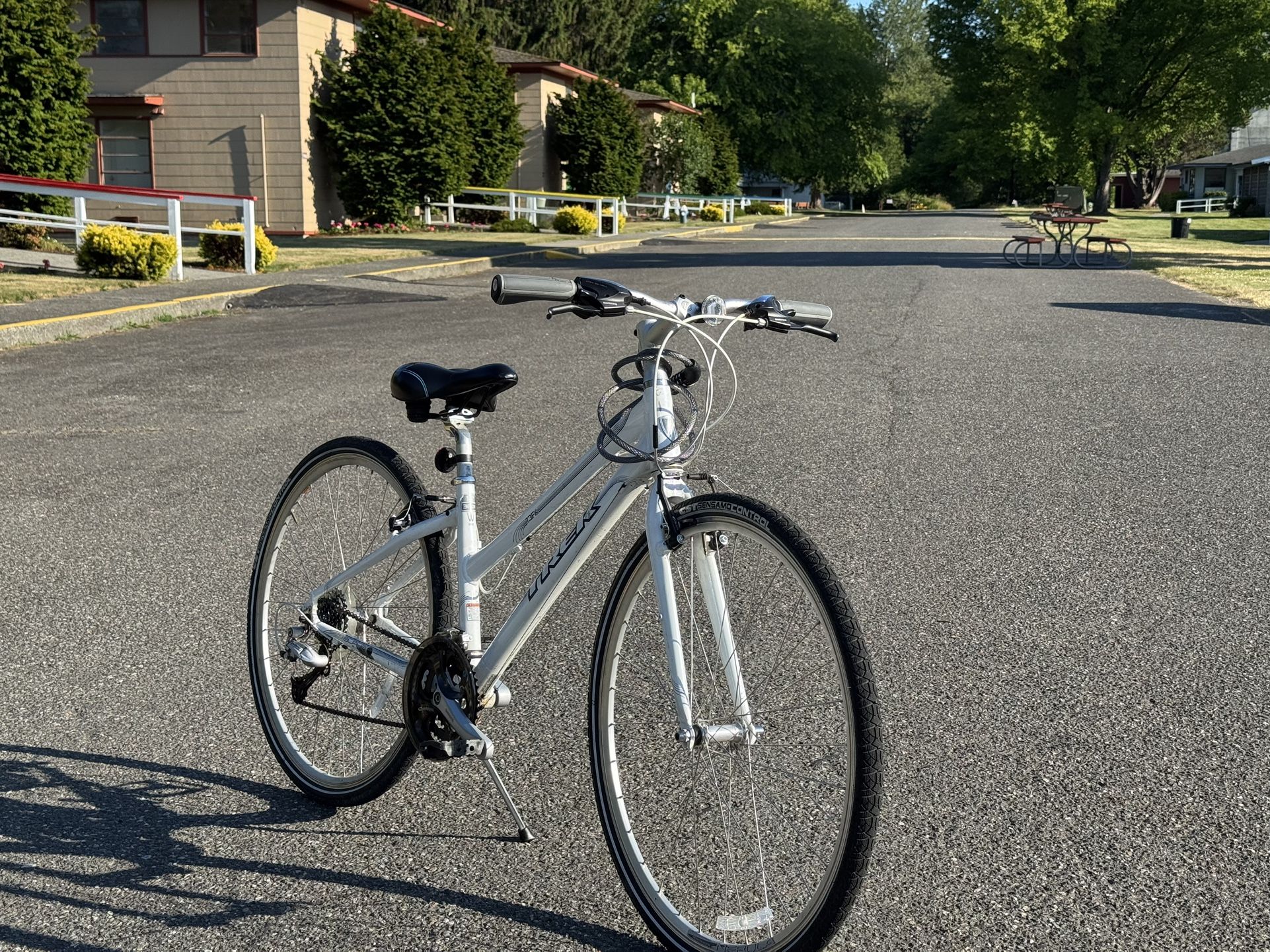 White Trek Bike