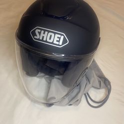 Shoei J-Cruise Gray  Open Face Helmet/Dark  Visor Size s