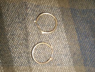 14 k hoop earrings