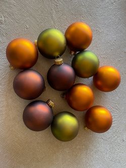 Matte Christmas Ball Ornaments Set of 11