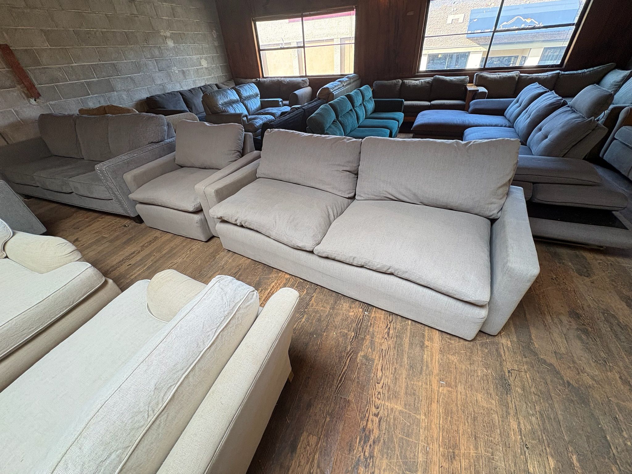 Ashley Deep-Seat Modular Set – Oversized Cloud Cushions, Lounge-Level Comfort  “WE DELIVER”