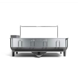 simplehuman Steel Frame Dishrack, Large Capacity Dish Drying Rack, 360º