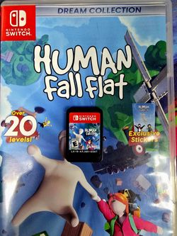 Human Fall Flat (Nintendo Switch) Dream Collection CIB + 5 Unused Sticker Sheets
