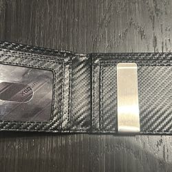 Men's black wallet new 