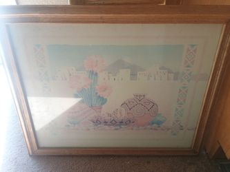 Southwestern Desert Decorative Wall Art – Framed Print