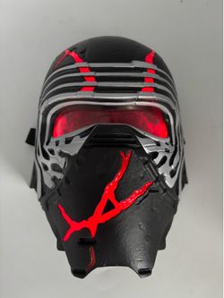 Star Wars Kylo Ren Hasbro Mask With Red Light Brightens More With Louder Voice.