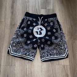 Section 8 paisley bandana print shorts Large
