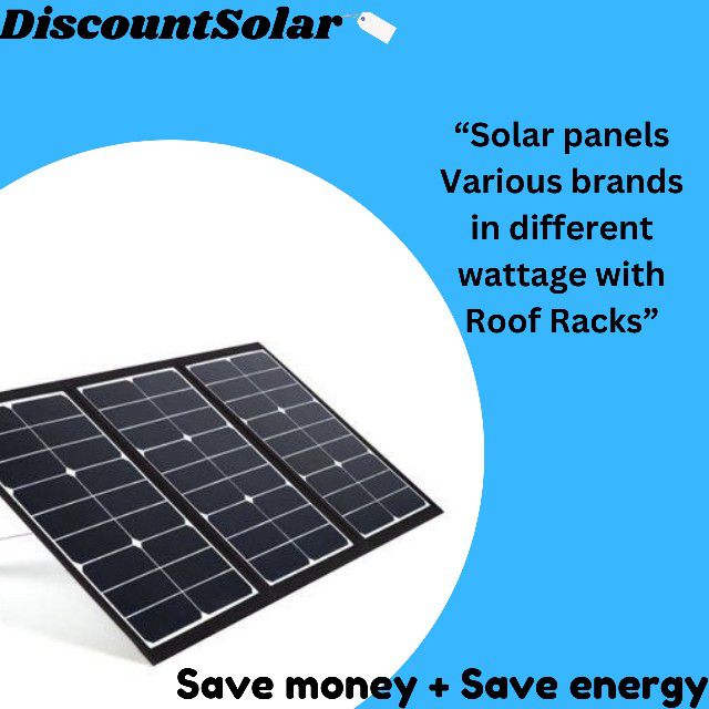 Solar Panels Various Brands in different Wattages with Roof Racks - PICK UP ONLY
