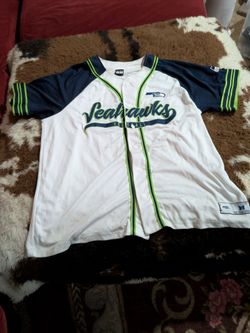 Seahawks baseball jersey size xl mens stitched
