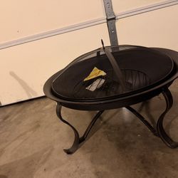 30 Inch Wood Burning Outdoor Firepit 