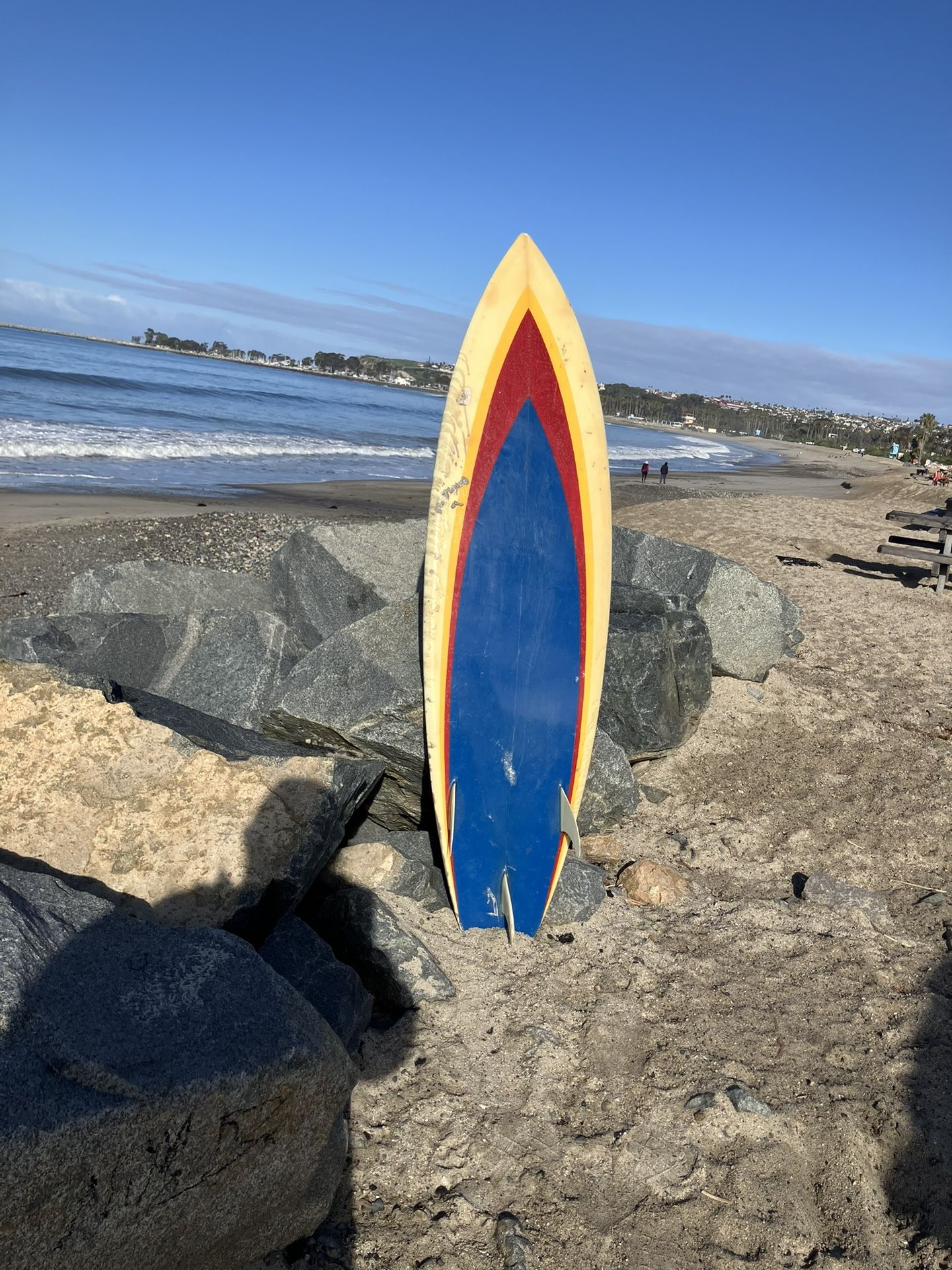 Old Classic 1980s Surfboard 