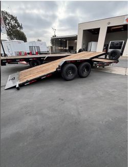 2025 TETON TILT TRAILER Black 7x20-2 14K