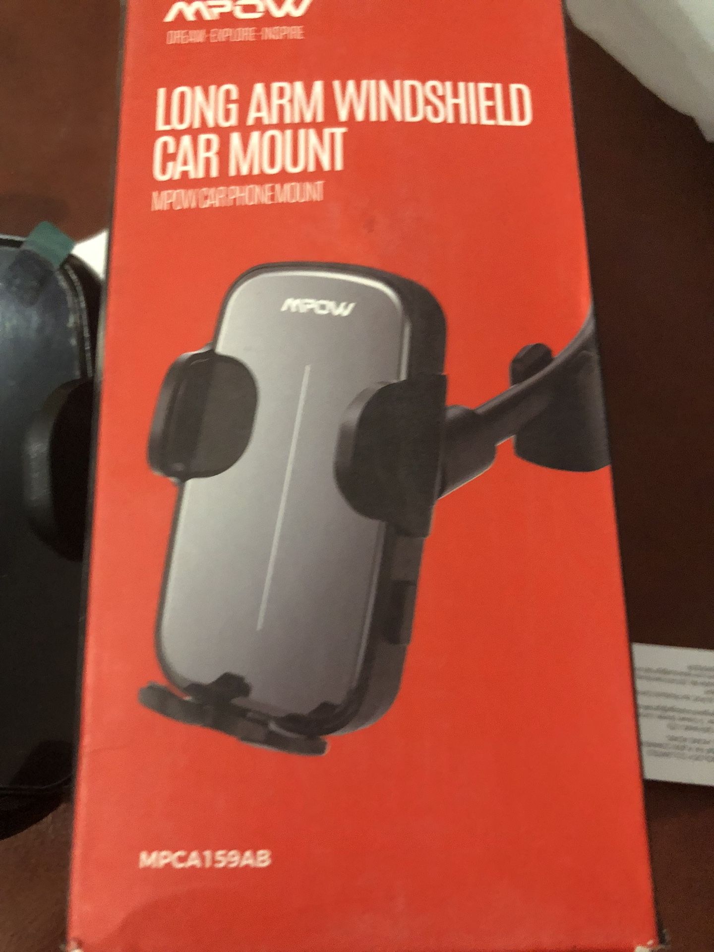 Long arm windshield car mount charger