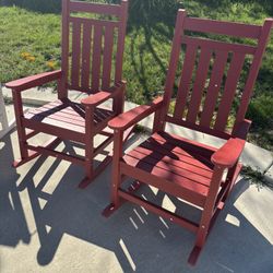 Set Of Brand New Oversize Rocking Chair With Cushion Assembled 