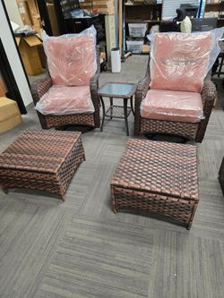 5-Piece Wicker Patio Furniture Set