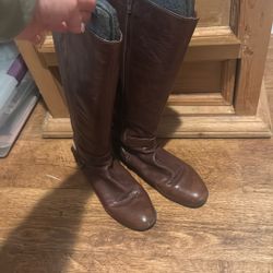 Nine West Brown Leather Boots 11M
