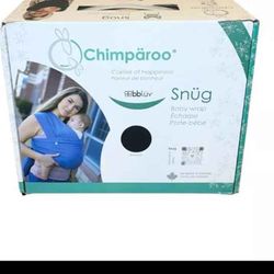 Chimparoo Snug Baby Wrap Black Carrier Babywearing Comfort Soft NEW Gray Baby Wrap