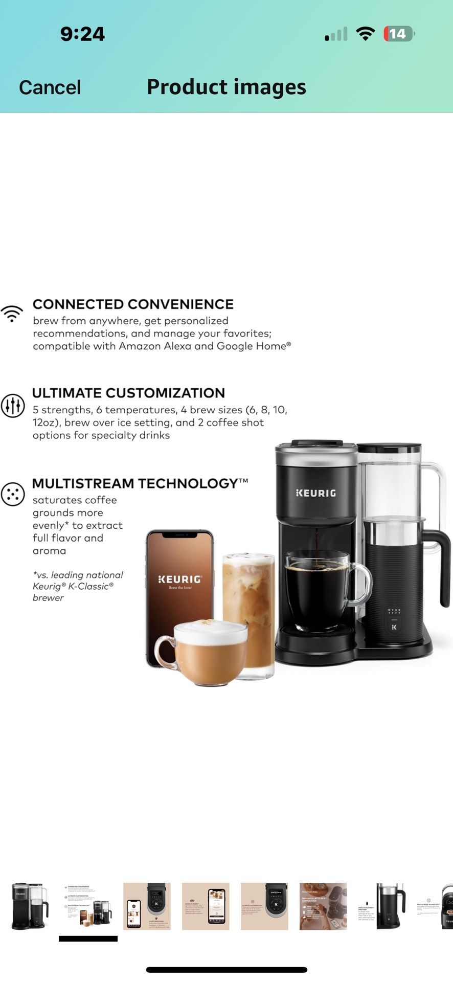 Smart Wifi Coffee Google Compatible Coffee Maker Keurig Smart