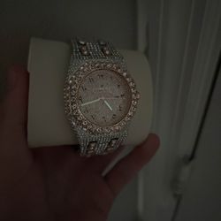 Rose gold ap royal oak buss down watch