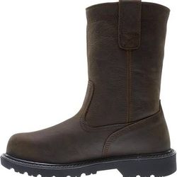 NEW Size  8.5 Wide Wolverine Men Work Boots Waterproof Wellington Floorhand 10"