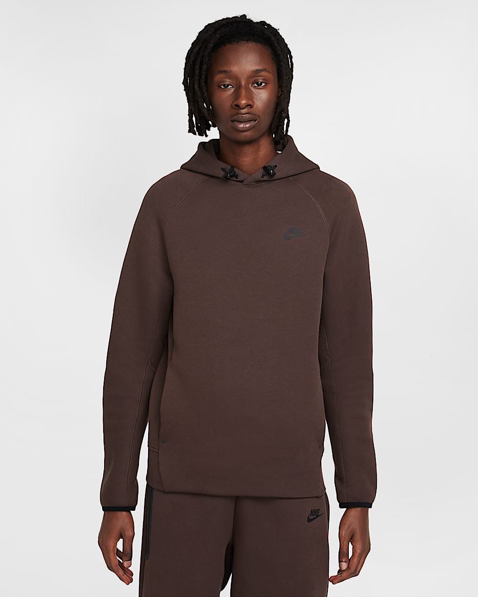 NEW Nike Sportswear Tech Fleece Men’s Pullover Hoodie Brown Size SMALL & MEDIUM AVAILABLE