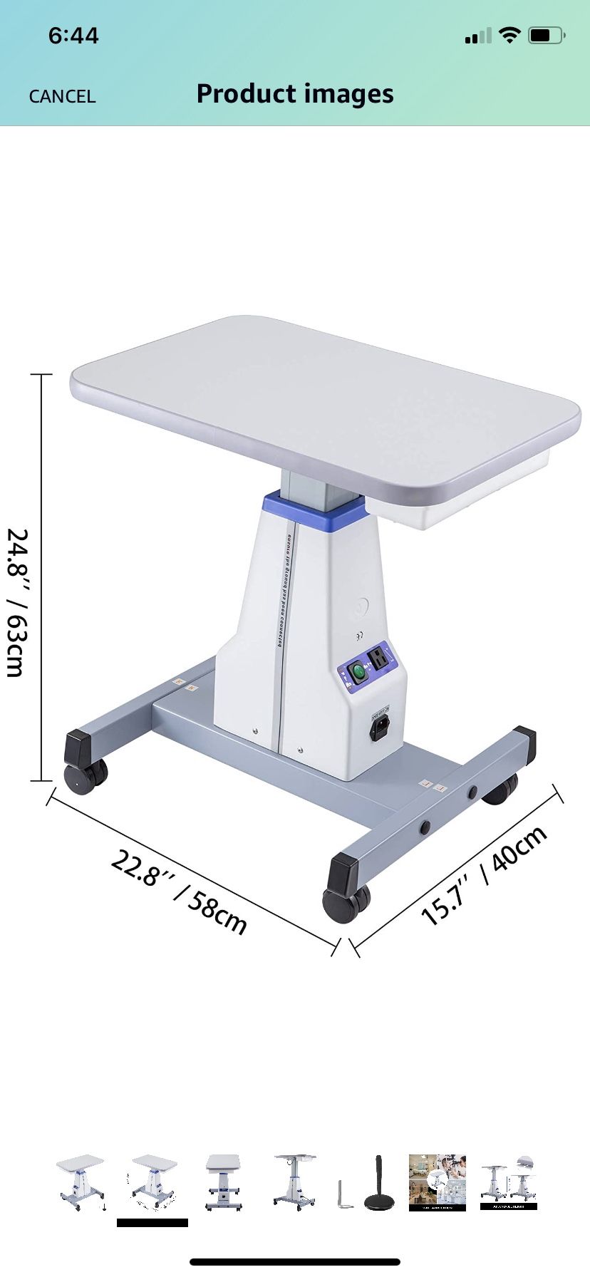 Electric Adjustable Instrument Table