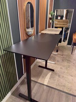 55” Black Electric Standing Desk Height Adjustable  working desk