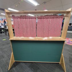Classroom puppet shelf