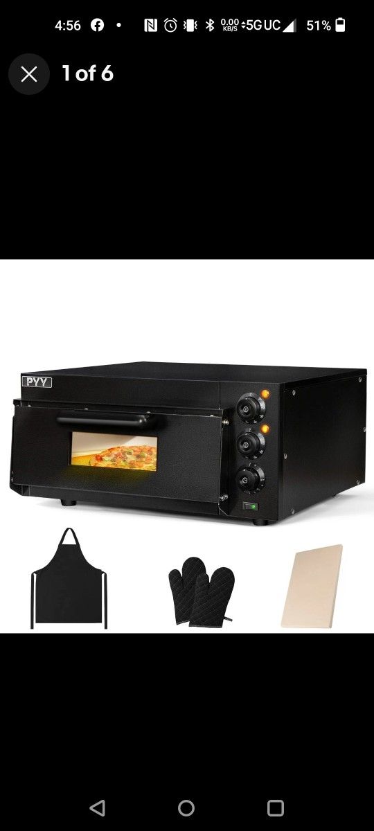 Indoor Pizza Oven Countertop PYY Electric Pizza Oven Commercial Pizza Oven wi...