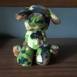 Camouflage Stuffed Dog