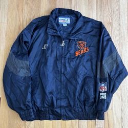 Vintage Chicago Bears Logo Athletic Pro Line Jacket Coat Men’s Size XL 