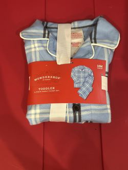 Toddler 2-Piece Plaid Sleep set