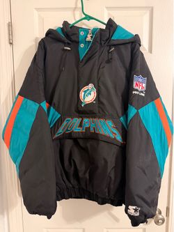Vintage Miami Dolphins Starter Jacket Coat Parka NEW WITH TAG