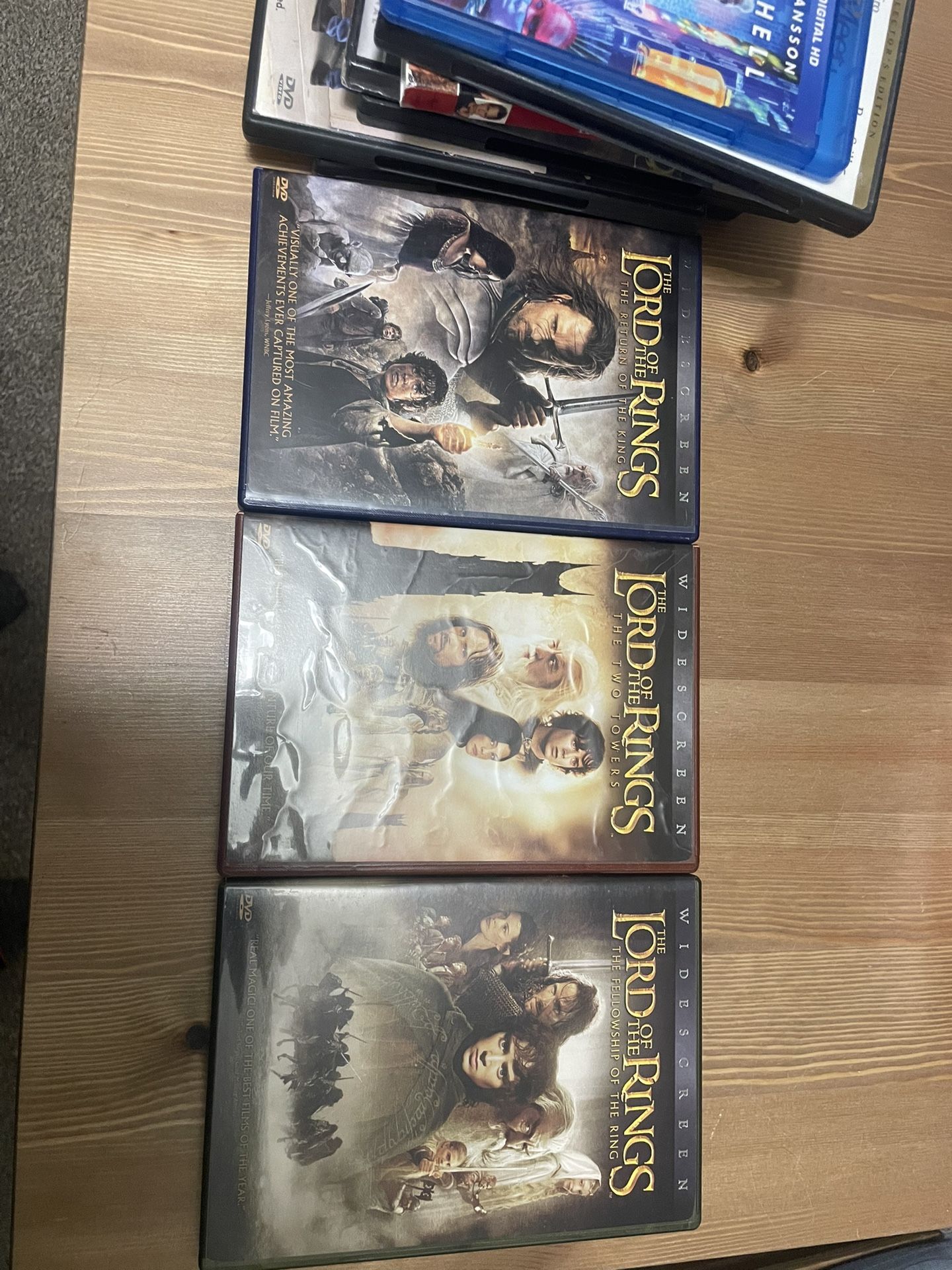 Lord Of The Rings DVD Set 2 Disc Each Plus Other DVD Lot