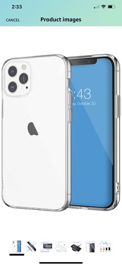 Electronics for iPhone 12 Pro Max Case, Full Body Protective Crystal Clear Case [Secure Fit] Compatible with iPhone 12 Pro Max (2020) [Shockproof & A