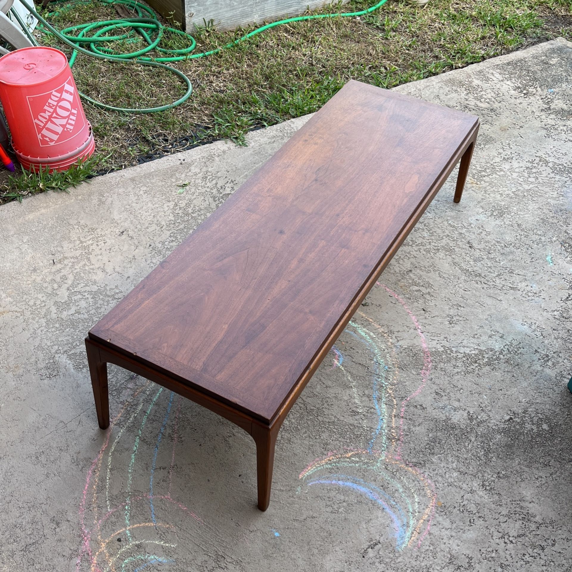 VINTAGE LANE MCM SOLID WALNUT RYTHM COFFEE TABLE
