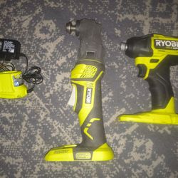 2 New Ryobi Tools & New Charger. NO BATTERY INCLUDED 