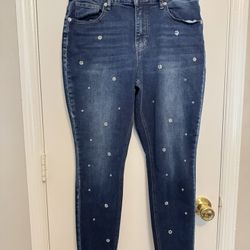 Rhinestone Jeans Size 10