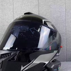 Black Motorcycle Helmet
