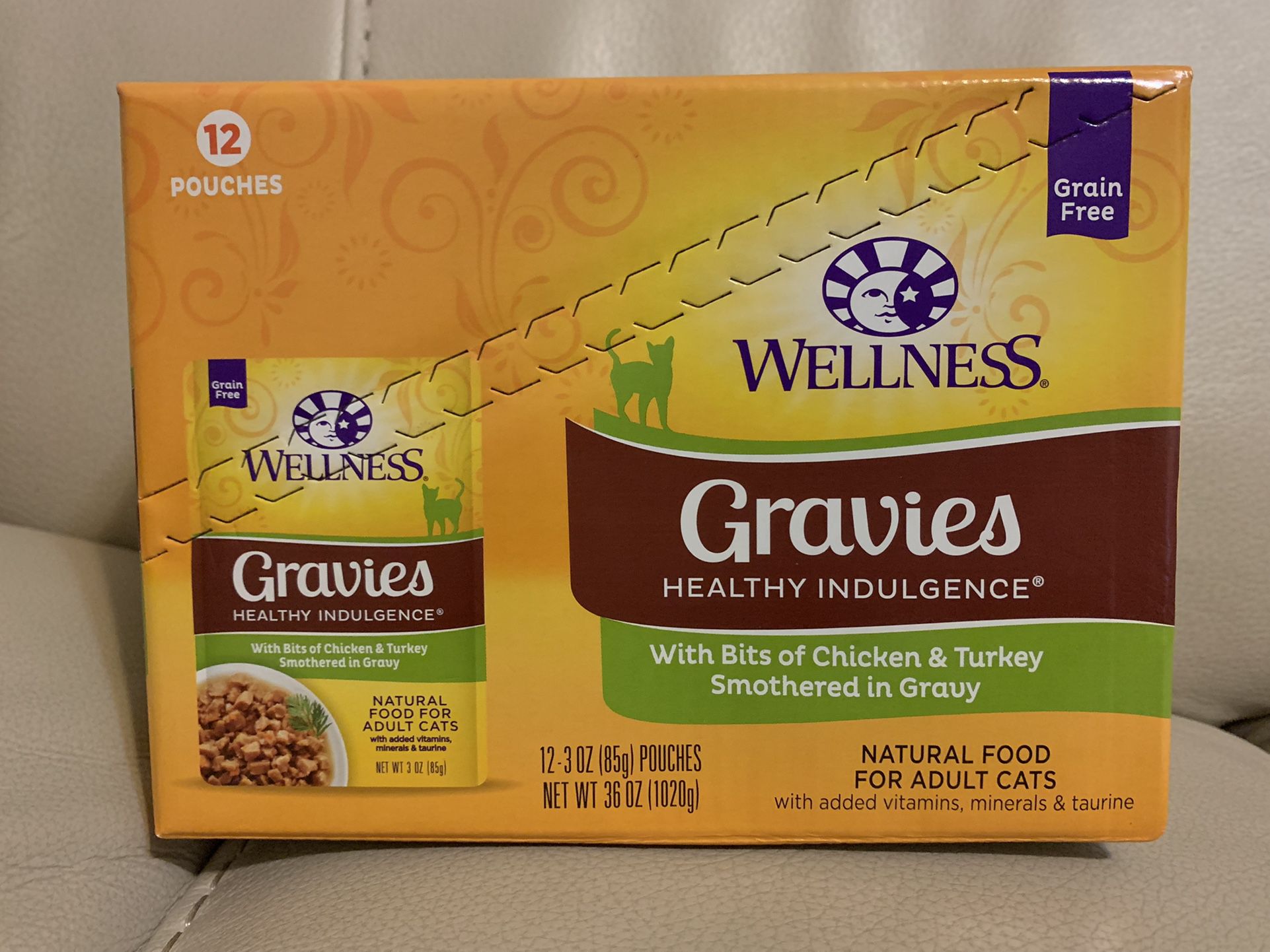New Wellness Gravies Natural Food For Adult Cats Chicken & Turkey