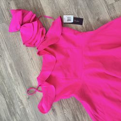 City Studio Hot Pink Ruffle dress size 5/6