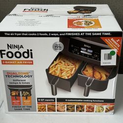 Air Fryer -  Ninja – Foodi 6-in-1 8-Qt DualZone 2-Basket Air Fryer 