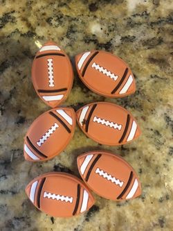 Lot of 6 Football Crocs Jibits Charms