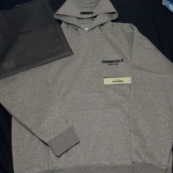 ESSENTIALS HOODIE DARK OAT 