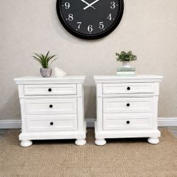 White Nightstands 