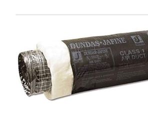 Insulated flexible duct with poly jacket 8” x 25’