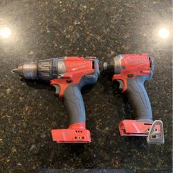 Milwaukee M18 FUEL Drills Both For 120