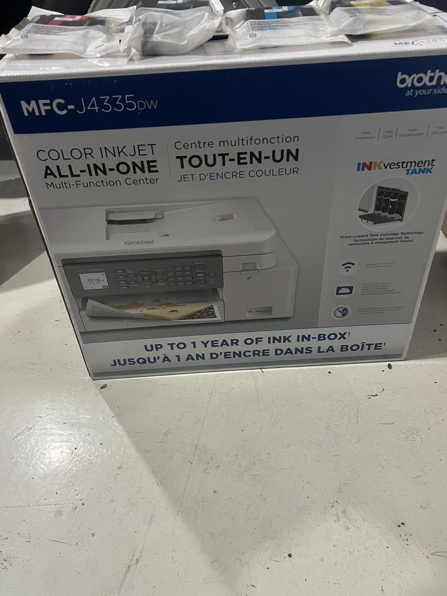 Brother MFC-J4335DW INKvestment Tank All-in-One Color Inkjet Printer